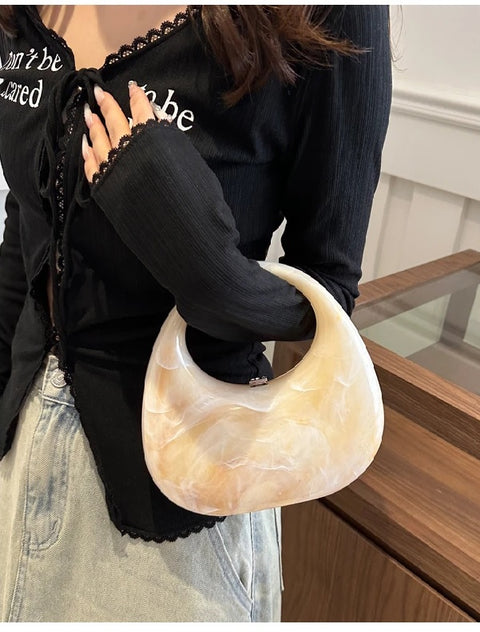 New Fashion Ice Crack Acrylic Shell Handbag CODE: KAR3135
