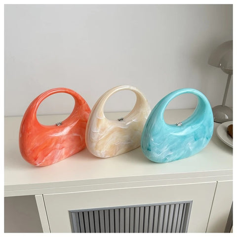 New Fashion Ice Crack Acrylic Shell Handbag CODE: KAR3135