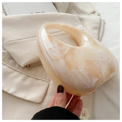 New Fashion Ice Crack Acrylic Shell Handbag CODE: KAR3135