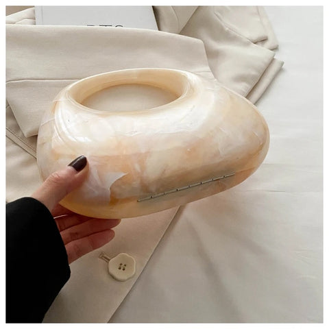 New Fashion Ice Crack Acrylic Shell Handbag CODE: KAR3135