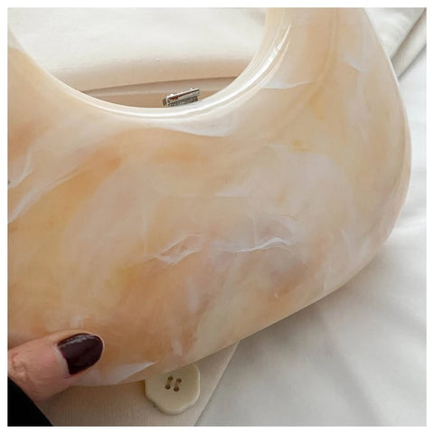New Fashion Ice Crack Acrylic Shell Handbag CODE: KAR3135