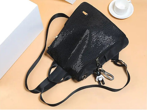 New Sequined Anti-theft Multi-function Backpack Bag CODE: KAR3146