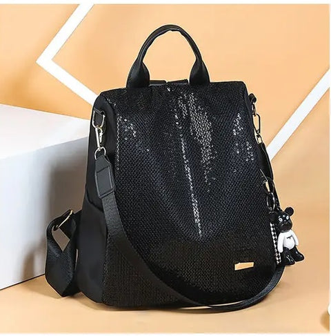 New Sequined Anti-theft Multi-function Backpack Bag CODE: KAR3146