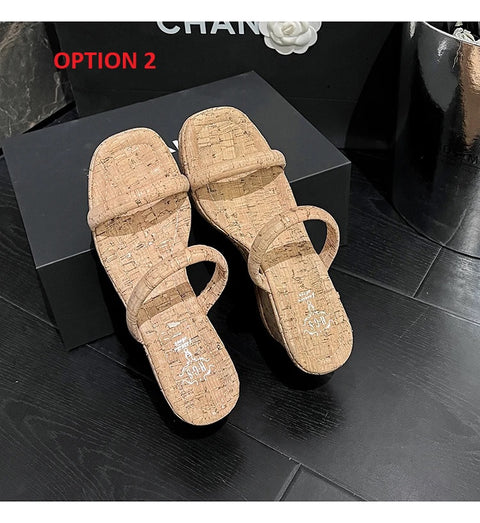 summer new One line open toe wedge platform sandal CODE: KAR3147