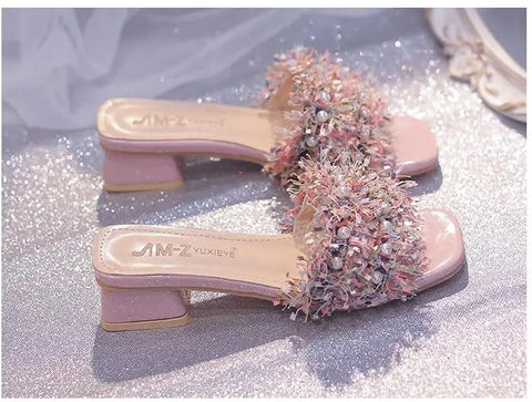 Summer Fairy Style Thick Fashion Trendy Slippers CODE: KAR3157
