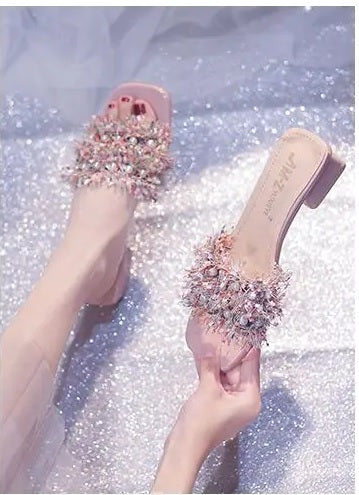 Summer Fairy Style Thick Fashion Trendy Slippers CODE: KAR3157
