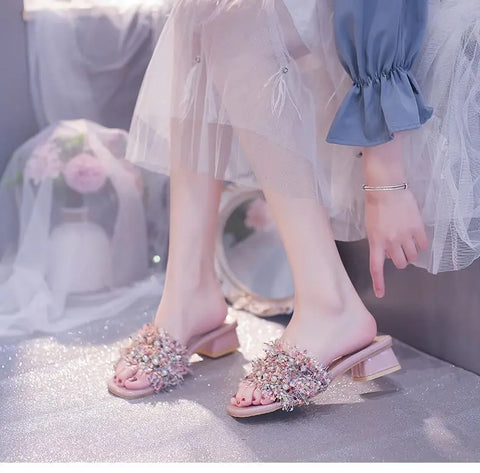 Summer Fairy Style Thick Fashion Trendy Slippers CODE: KAR3157