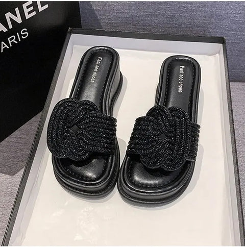 Summer Fashion All Matching Diamond Beach Slippers CODE: KAR3158