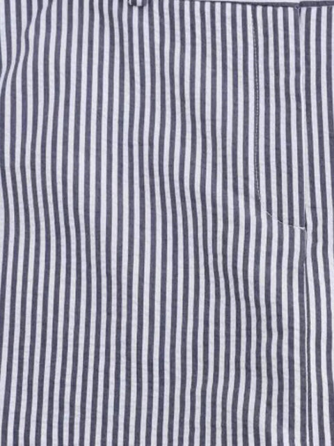 Summer Casual High Waist Belt Zipper Elegant Striped Short Skirt CODE: KAR3171