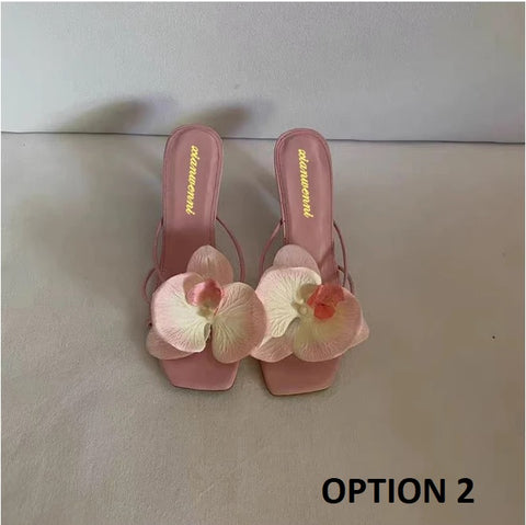 Summer New Elegant Flowers Design Casual Fashionable High Heel CODE: KAR3195