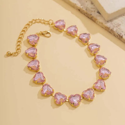 New Rhinestone Choker Exquisite Shiny Crystal Water Drop Shaped Necklace CODE: KAR3200