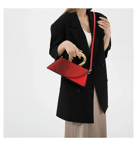 New Crocodile Shoulder High Quality Trendy Crossbody Light Luxury Handbag CODE: KAR3204