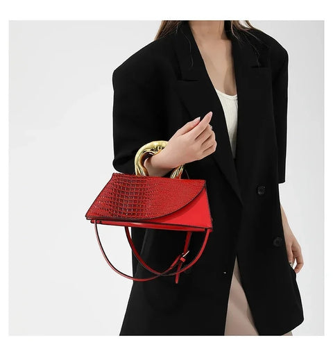 New Crocodile Shoulder High Quality Trendy Crossbody Light Luxury Handbag CODE: KAR3204