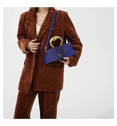 New Crocodile Shoulder High Quality Trendy Crossbody Light Luxury Handbag CODE: KAR3204