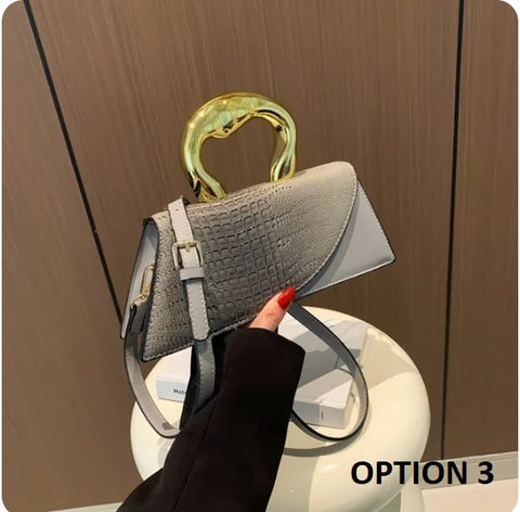 New Crocodile Shoulder High Quality Trendy Crossbody Light Luxury Handbag CODE: KAR3204