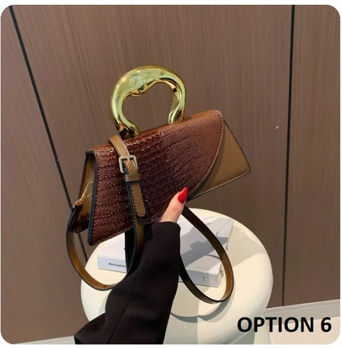 New Crocodile Shoulder High Quality Trendy Crossbody Light Luxury Handbag CODE: KAR3204
