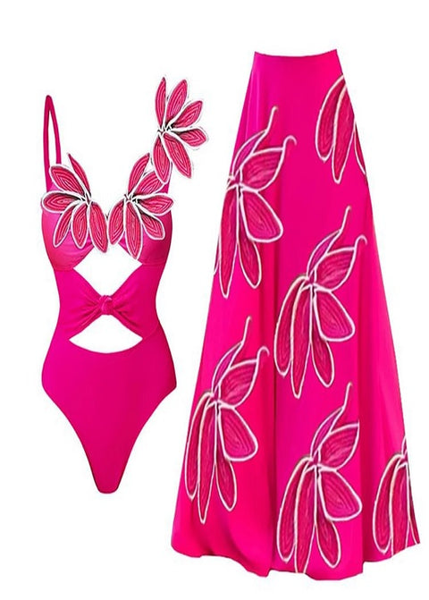 New Floral Ruffle Printed Push Up Slimming Bathing Swimwear  CODE: KAR3222