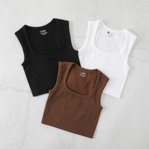 New Square Neck Vest Sexy Gym Yoga Top CODE: KAR3230