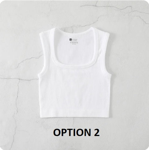 New Square Neck Vest Sexy Gym Yoga Top CODE: KAR3230