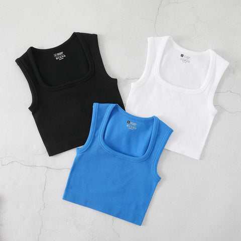 New Square Neck Vest Sexy Gym Yoga Top CODE: KAR3230