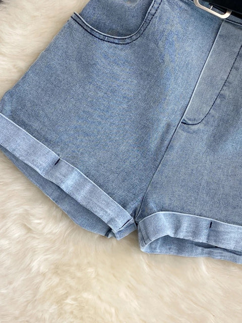 New Strapless Loose High Waist Casual Wide Leg Short Jumpsuit CODE: KAR3235