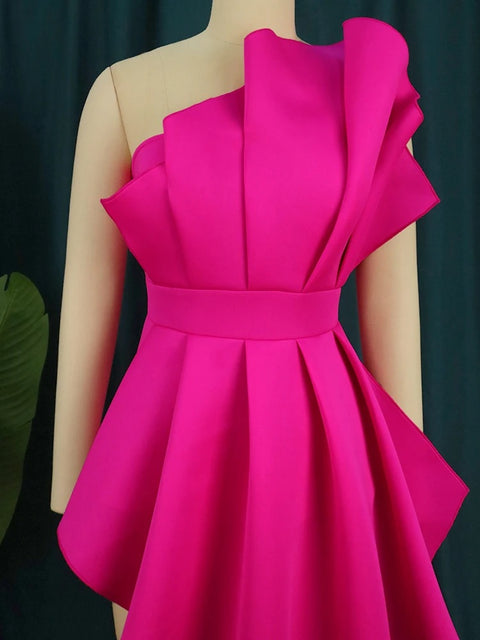Sexy Bodycon Ruffles Irregular Evening Cocktail Top CODE: KAR3238