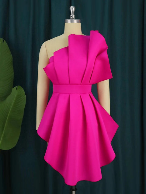 Sexy Bodycon Ruffles Irregular Evening Cocktail Top CODE: KAR3238