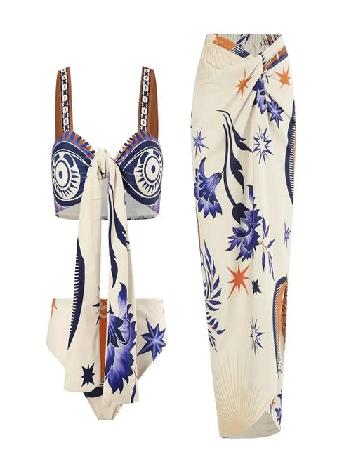 New Push Up Sexy High Waist Split Style Swimsuit Set CODE: KAR3250