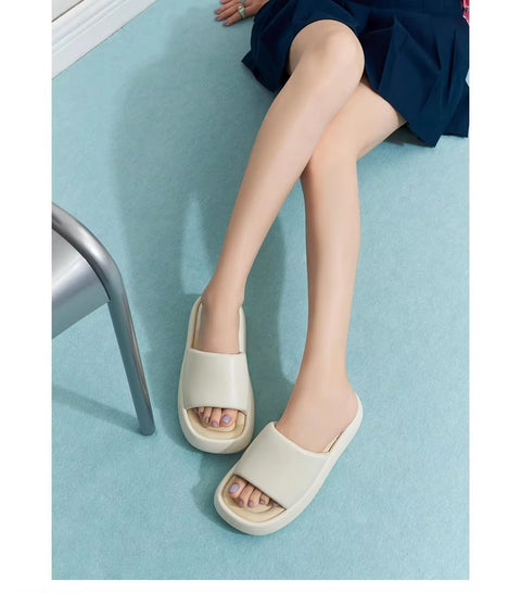 New Summer Luxury Slides Hoof Heels Platform Slippers CODE: KAR3254