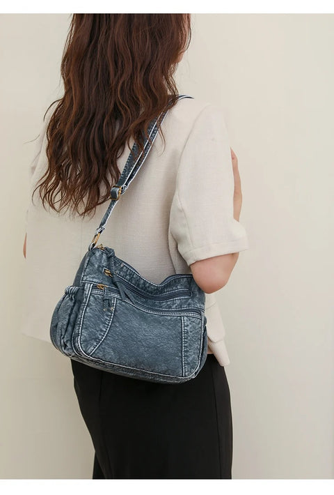 New Fashion Multi layered Casual Versatile One Shoulder Diagonal Small Bag CODE: KAR3259