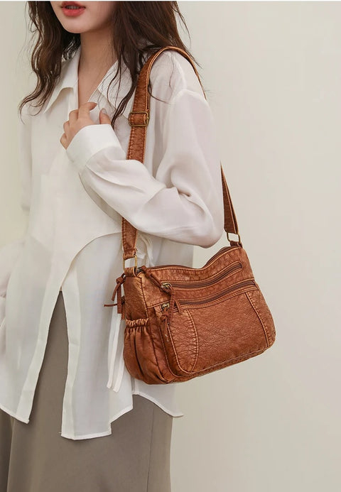 New Fashion Multi layered Casual Versatile One Shoulder Diagonal Small Bag CODE: KAR3259