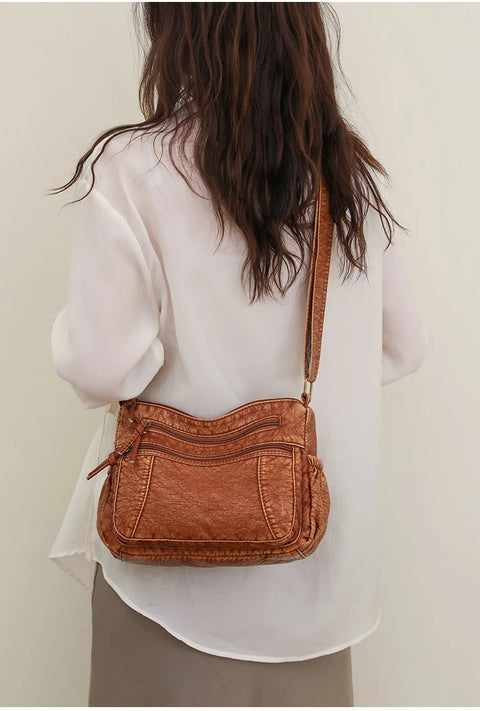 New Fashion Multi layered Casual Versatile One Shoulder Diagonal Small Bag CODE: KAR3259