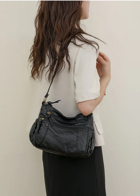 New Fashion Multi layered Casual Versatile One Shoulder Diagonal Small Bag CODE: KAR3259