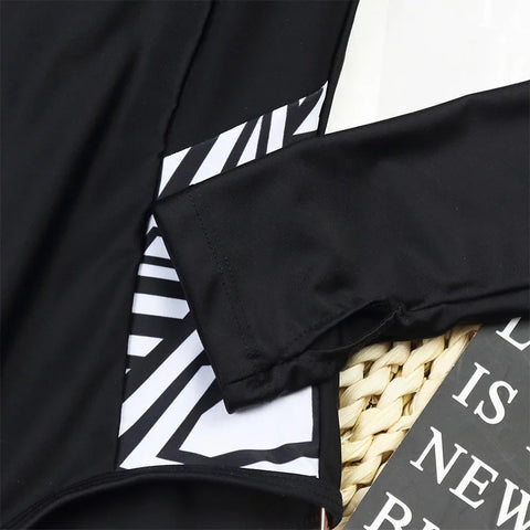 New Long Sleeve Surfing Print Swimming Swimwear CODE: KAR3265