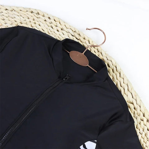 New Long Sleeve Surfing Print Swimming Swimwear CODE: KAR3265
