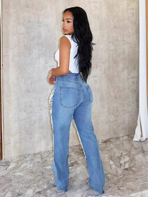 New Sexy High Waist Elegant Beading Pant CODE: KAR3266