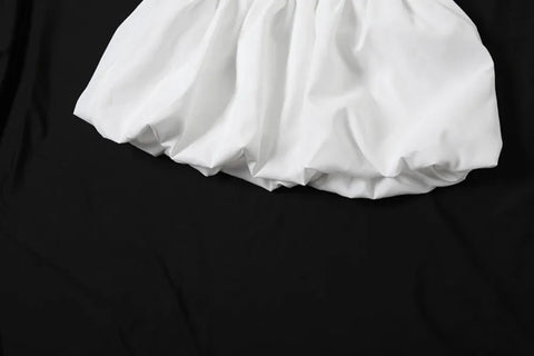 New Off Shoulder Sleeveless Backless Tube And Puff Mini Skirt Two Piece Set CODE: KAR3280