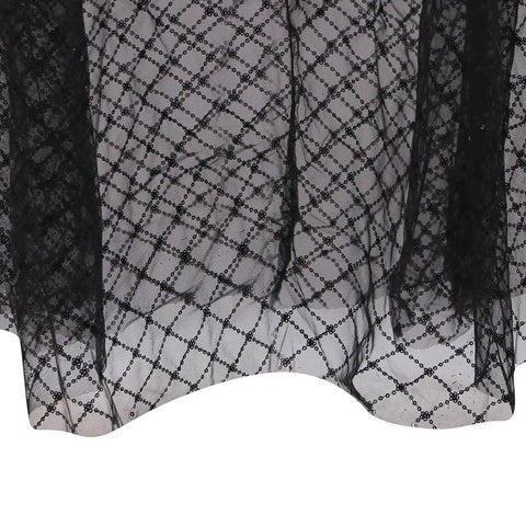 New Sling Cross V-Neck Elegant Slim Hollow Lace Long Dress CODE: READY1536