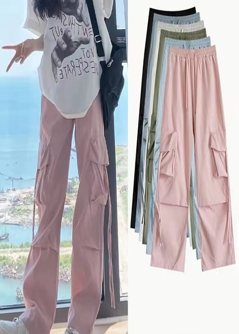 New Summer Casual Wide Leg Streetwear Baggy Comfortable Pant CODE: KAR3292