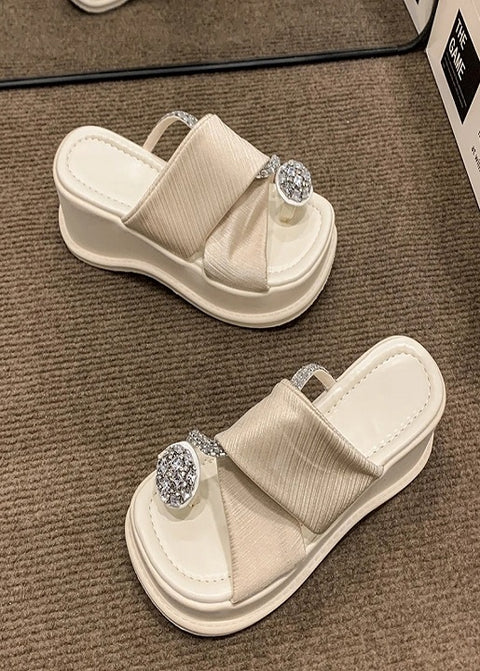 New Crystal High Heels Casual Slides Platform Sandals CODE: KAR3293