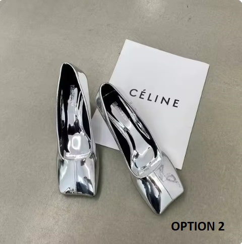 New Shinging Pumps Square Toe Sexy Thin Shallow Slip High Heels CODE: KAR3301