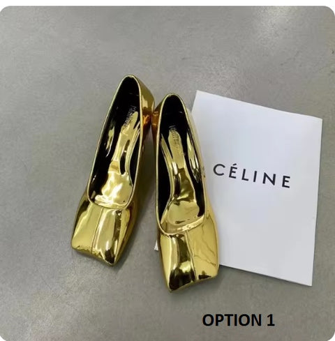 New Shinging Pumps Square Toe Sexy Thin Shallow Slip High Heels CODE: KAR3301