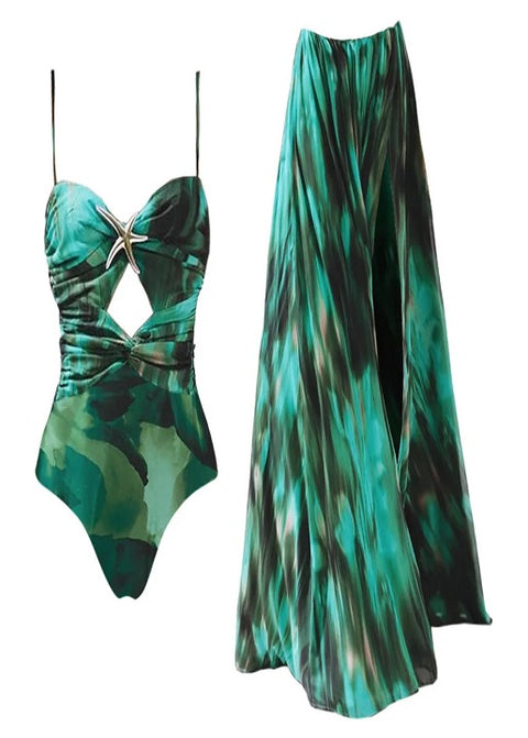 New Sexy One Piece Cover Up Cut Out Push Up Bathing Swimsuit CODE: KAR3304