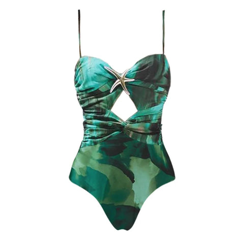 New Sexy One Piece Cover Up Cut Out Push Up Bathing Swimsuit CODE: KAR3304