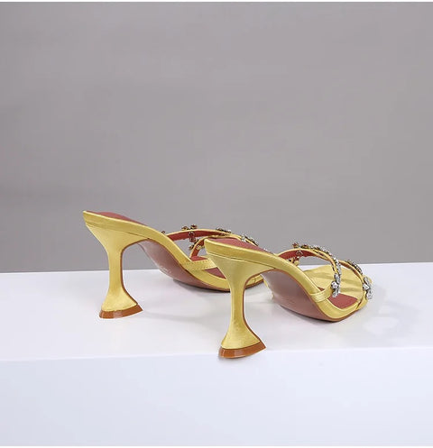 New Designer Luxury Square Toe High Heeled Sandals CODE: KAR3312