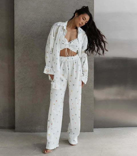 New Printing Sweet Elegant With Corset Three Piece Set CODE: KAR3318