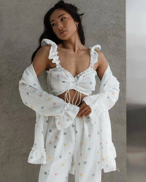 New Printing Sweet Elegant With Corset Three Piece Set CODE: KAR3318