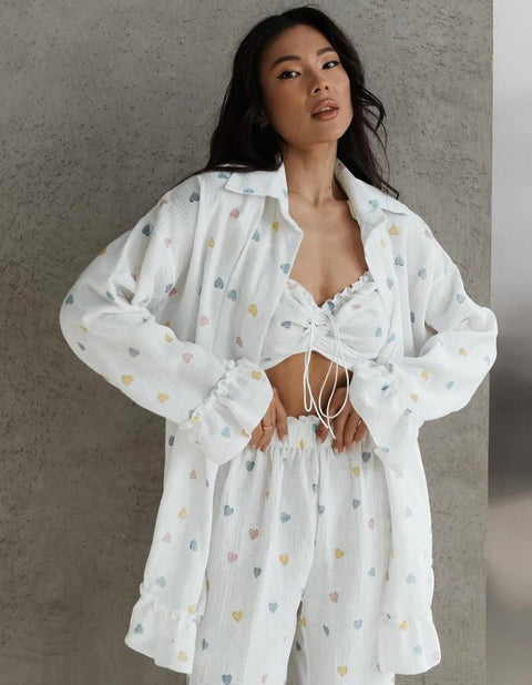 New Printing Sweet Elegant With Corset Three Piece Set CODE: KAR3318