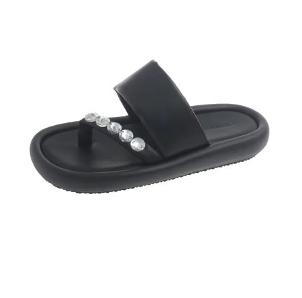 Summers Fashion Elegant Clip Toe Slides Causal Flip Flop Slippers CODE: KAR3338