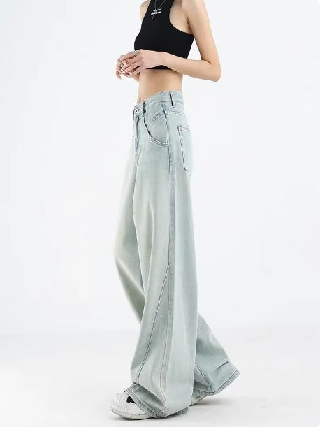 New Style Casual Baggy High Waist Straight Loose Pant CODE: KAR3339